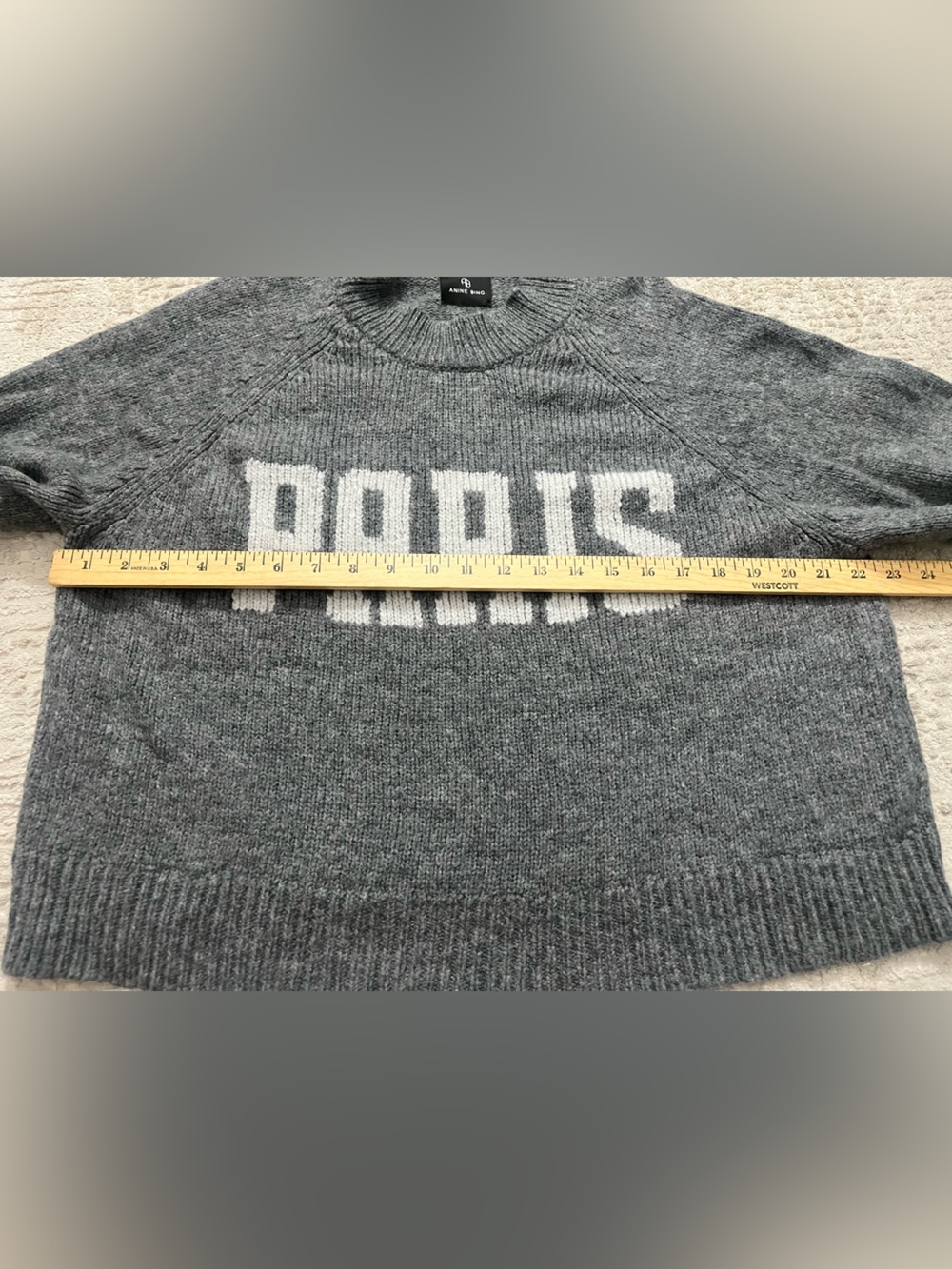 Annie Bing “Paris” Kendrick Sweater- Wool Cashmere Blend - Picture 5 of 8